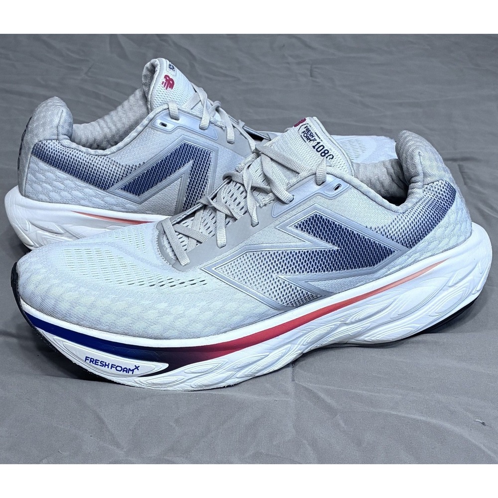 New Balance Fresh Foam X 1080v14 Mens 12.5 2E Extra Wide Running Shoes White
